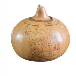 Vintage Gourd~ Decorative~Mushrooms~ Unusual ￼